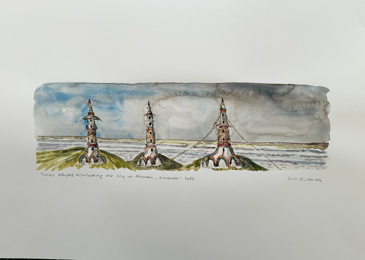 Three Stupas Overlooking The Sea of Altman November 2024